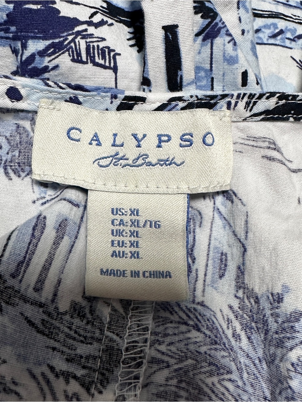 Calypso St. Barth Blue and White Halter Top Dress - Picture 9 of 12